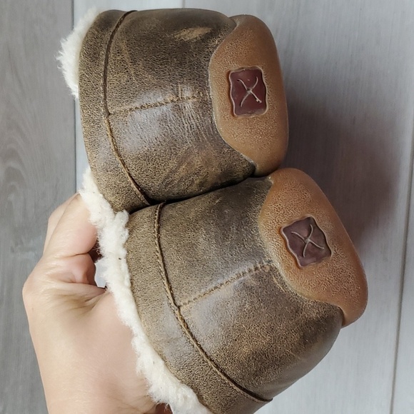 Twisted X Womens Moccasin Leather Insulated Lined Loafer Slip on shoes sz 10M - Picture 7 of 12